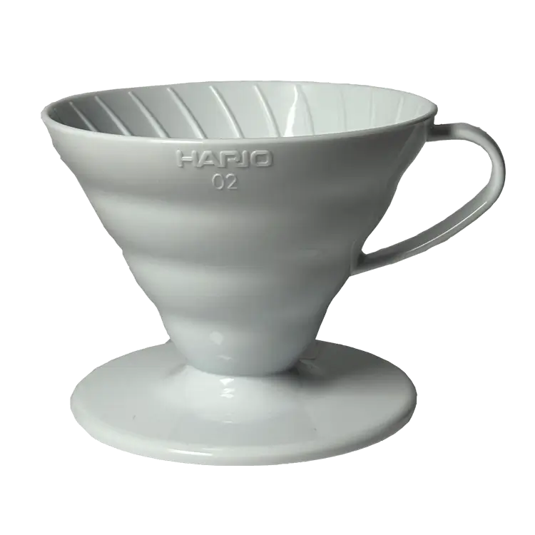 Аксесуари  Пуровер HARIO V60 розмір 02 білий з харчового пластику