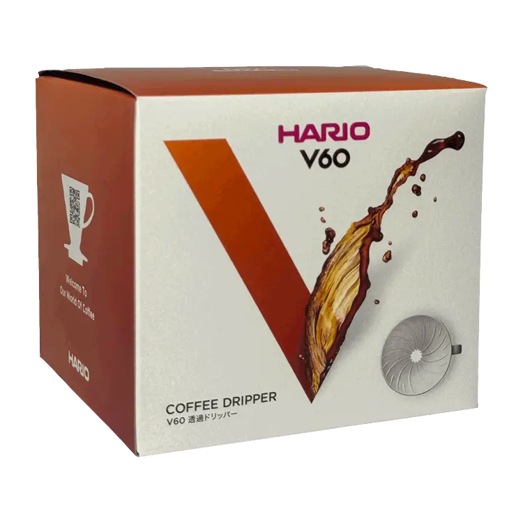 Аксесуари  Пуровер HARIO V60 розмір 02 білий з харчового пластику